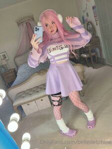 Belle Delphine Purple Crocs Full Onlyfans Set Leaked