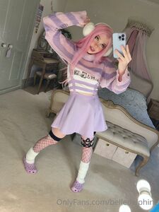 Belle Delphine Purple Crocs Full Onlyfans Set Leaked