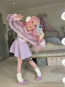 Belle Delphine Purple Crocs Full Onlyfans Set Leaked